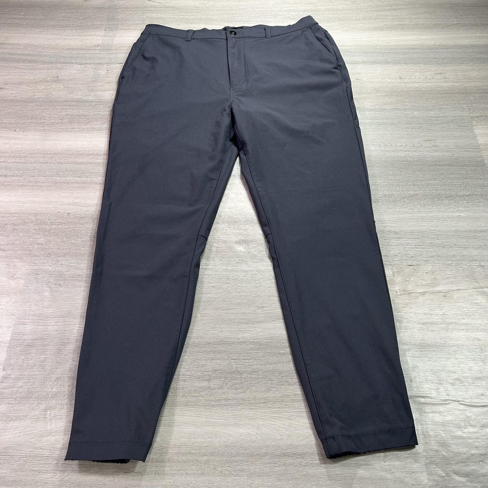 Cuts Pants Mens XL Gray‎ Chino Slim Fit Tapered Leg Elastic Waist Casual Jogger